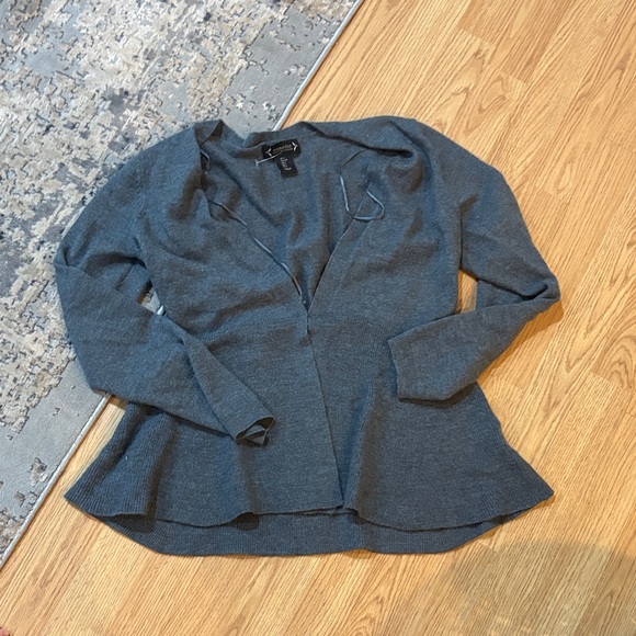 Nanette Lepore Tops - Nanette Lepore Charcoal Gray Blouse